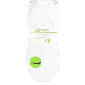 Basic bamboo no-show sokken 3-pak