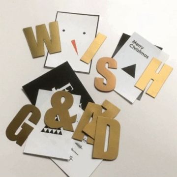 Magneetset ABC goud