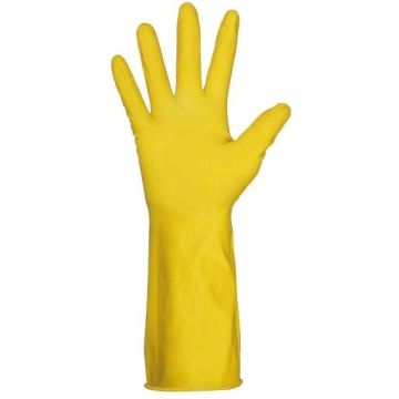 Huishoudhandschoen L geel
