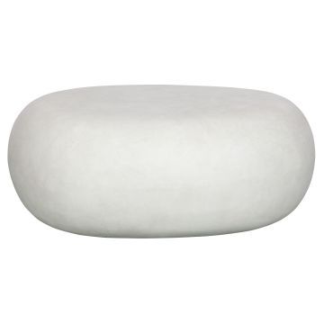 Bijzettafel Pebble betonlook ovaal