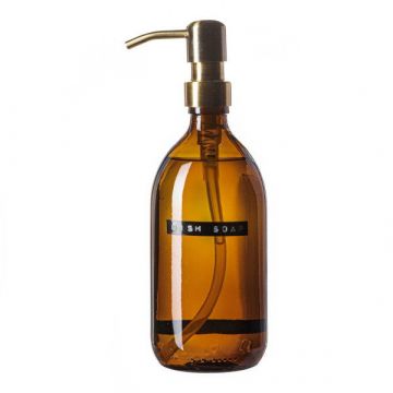 Afwasmiddel 'Dish soap' amber glas 500 ml messing