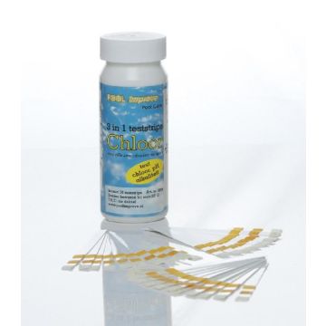 3-in-1 teststrips voor zwembadwater