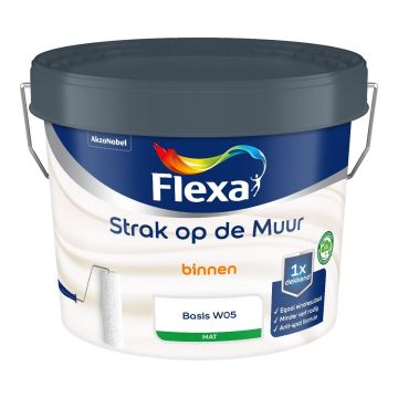 Strak op de muur binnen basis W05 mat 2,5 l