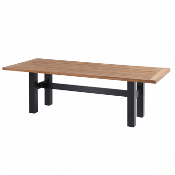 Tuintafel Sophie Yasmani 240 x 100 cm zwart