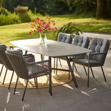 Tuintafel Benevento 240 x 110 cm grijs