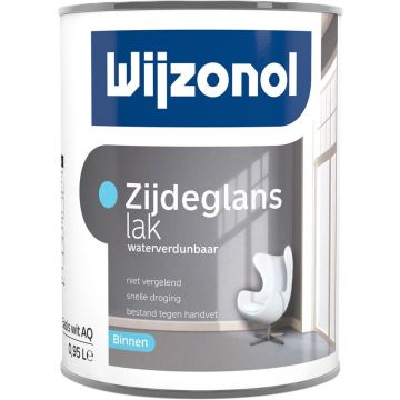 Zijdeglanslak waterverdunbaar basis wit 1 l