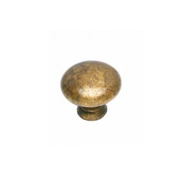 Meubelknop Paddenstoel ø 32 mm messing antiek