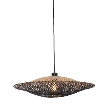 Hanglamp kalimantan bamboe 60x15cm naturel zwart M