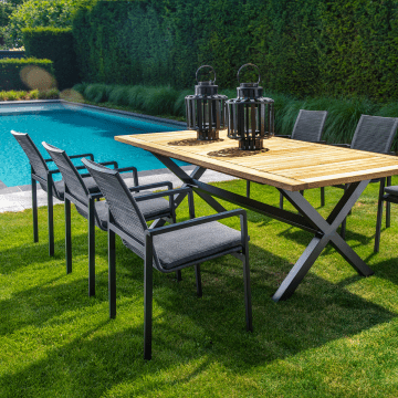 Dining tuinstoel Ishi grijs
