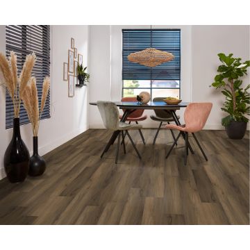 PVC Montpellier Dryback Warm Brown á 4,46 m² per pak