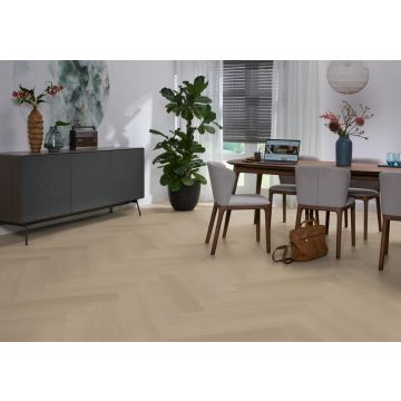 PVC Nice Visgraat Dryback Smoky á 1,90 m² per pak