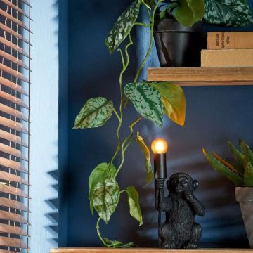 Tafellamp monkey zwart