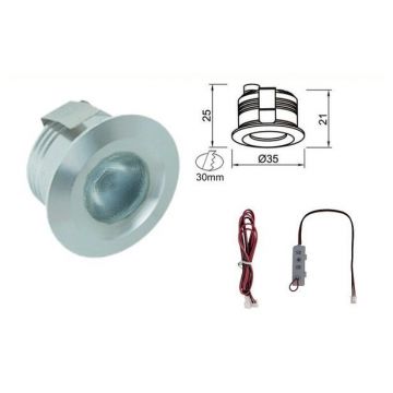 Inbouwspot LED (set van 2)
