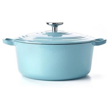 Braadpan Bourgogne 24 cm aqua blauw
