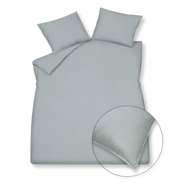 Dekbedovertreksetset Washed Cotton pearl blue lits-jumeaux