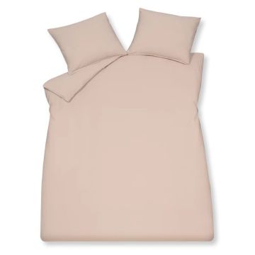 Dekbedovertreksetset Washed Cotton pale pink lits-jumeaux