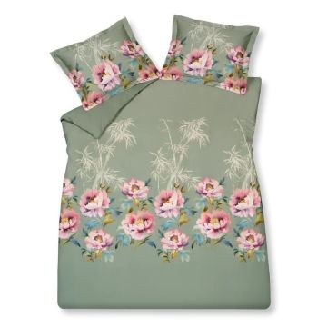 Dekbedovertreksetset Pink Peony multi lits-jumeaux