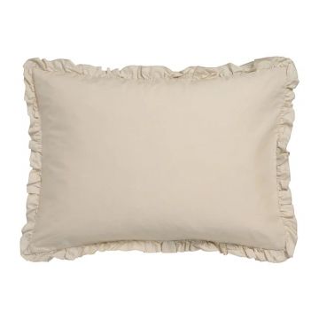 Kussensloop Pure 83 Percale Ruffle 40 x 55 cm linen