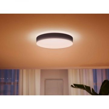 Philips Hue Enrave grote plafondlamp met Dimmer Switch zwart