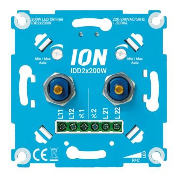 Duo dimmer led 2-200w