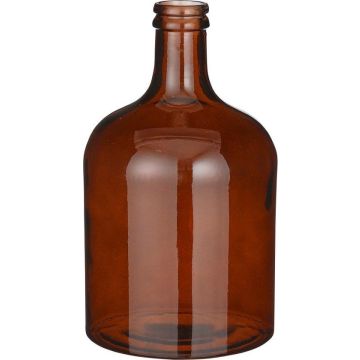 Vamos fles recycled glas d.bruin - h43xd25cm