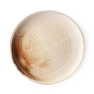 Dinerbord rustiek bruin