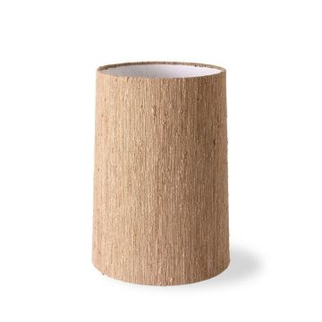 Cone lamp shade silk brown (32x32cm)