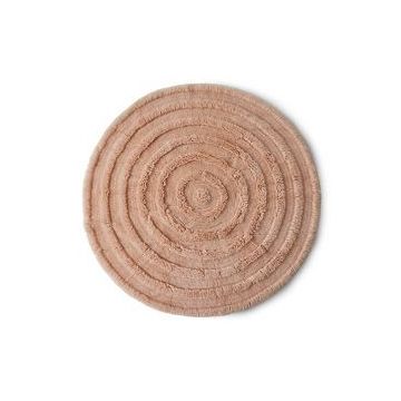 Vloerkleed rond roze