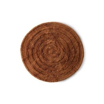 Vloerkleed rond mahonie
