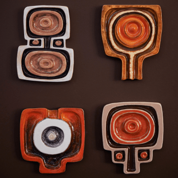 Wall art ceramic posy