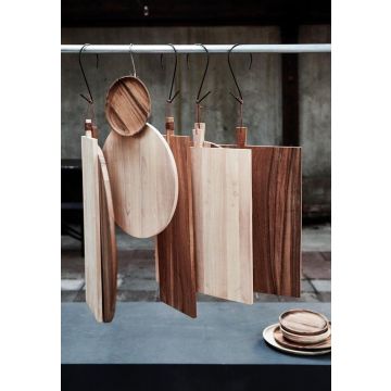 Serveerplank acaciahout bruin 50 x 40 cm
