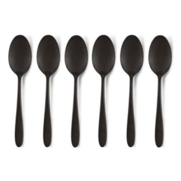 Lepel mat zwart (set van 6)