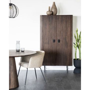 Kabinet remi 2drs bruin