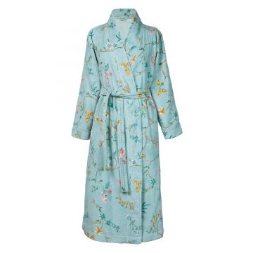 Badjas Les Fleurs blauw M