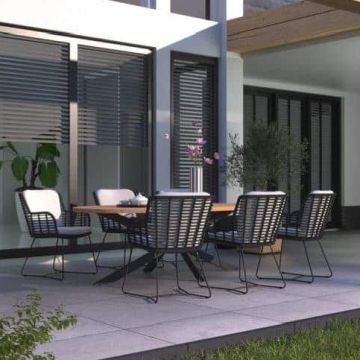 Dining tuinstoel Fabrice antraciet