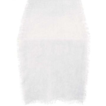 Tafelloper Linen 150x50 cm wit