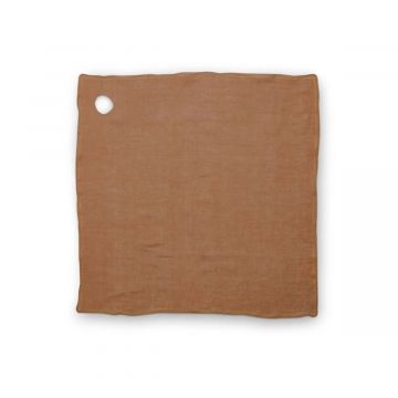 Theedoek Linen 60x60 cm bruin