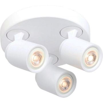 3-lichts spot razza GU-10 wit