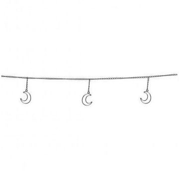 Metalen ketting Moon mat zwart 250 cm