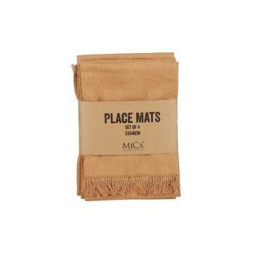 Placemat Villia bruin (set van 4)