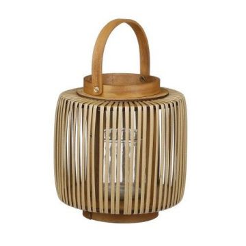 Havard windlicht bruin - h23xd20cm