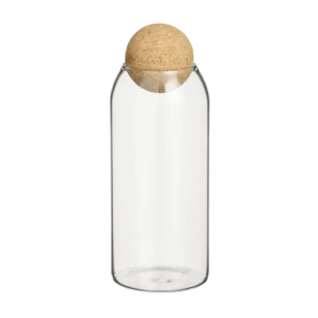Voorraadpot glas met kurk
