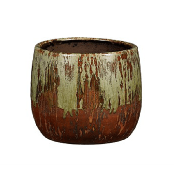 Bloempot Frederique 15,5 cm bruin