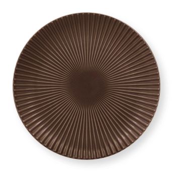 Ontbijtbord Relievo warm bruin