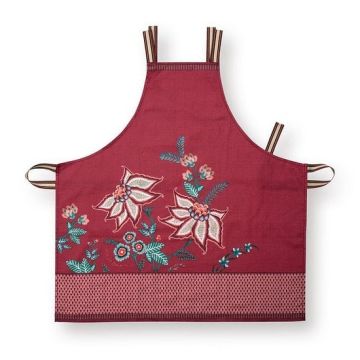 Schort Flower Festival roze 85x88cm