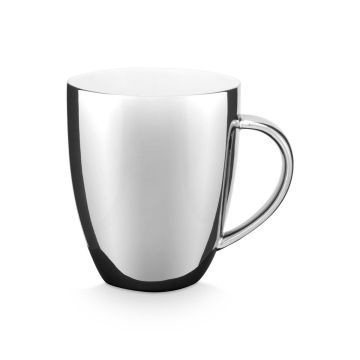 Set van 2 mok met oor 250 ml zilver