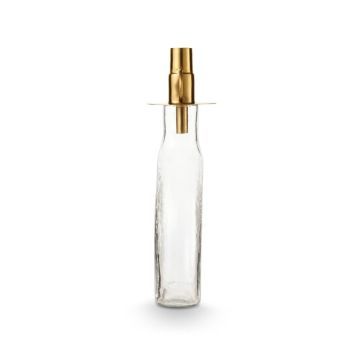 Decoratieve set kandelaar en fles goud