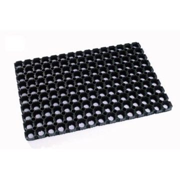 Hamat Domino ringmat zwart 80x50cm