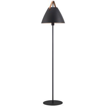 Vloerlamp strap zwart