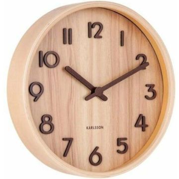 Wandklok Pure S light wood